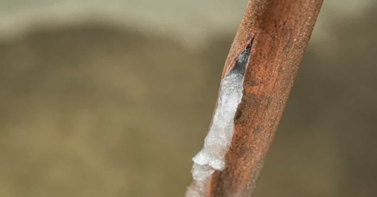 Burst pipe in North, VA